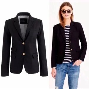 JCrew School Boy Blazer in Black Wool